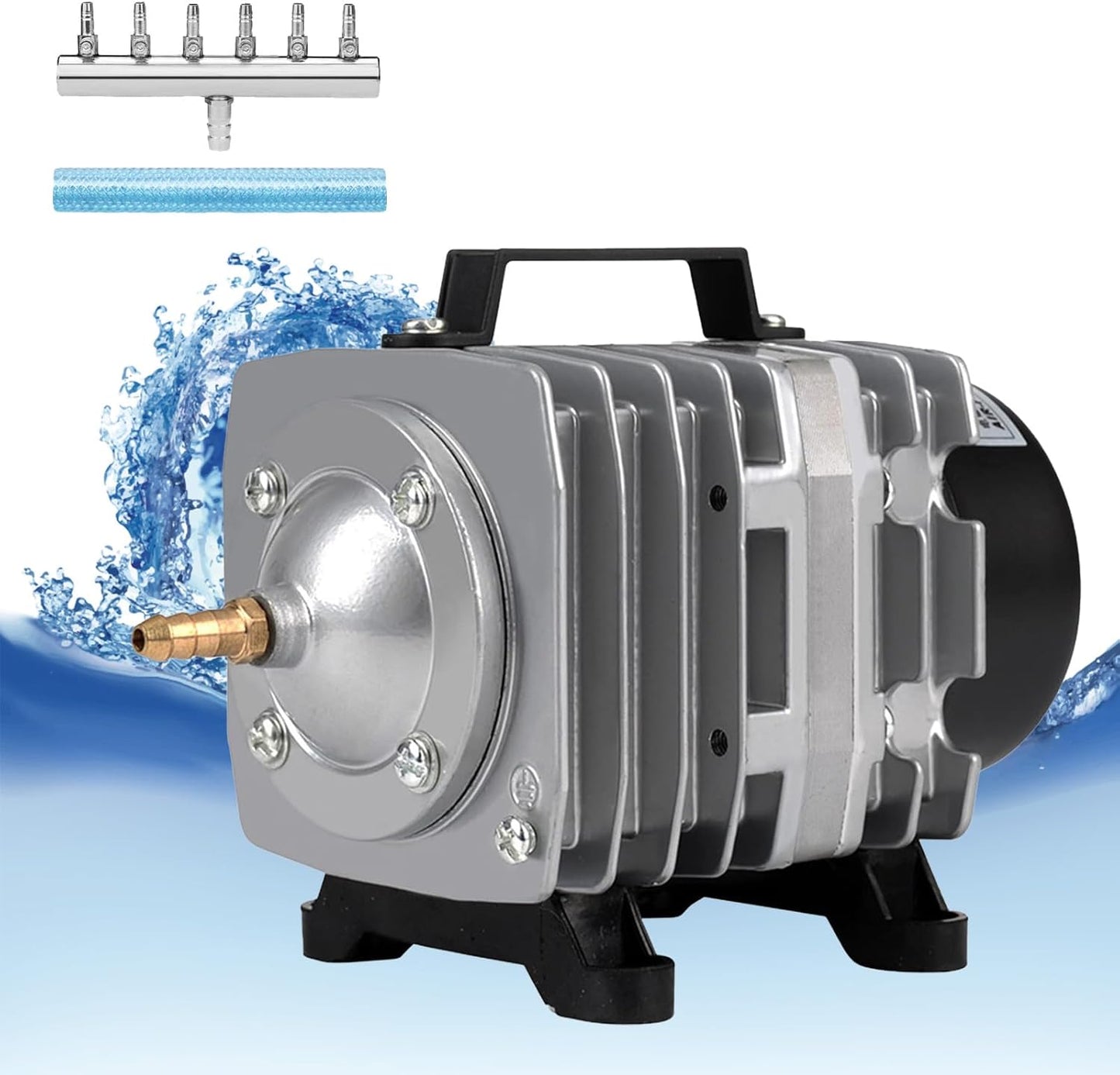 Aquarium Air Pump with Aluminum Housing for Efficient Aeration