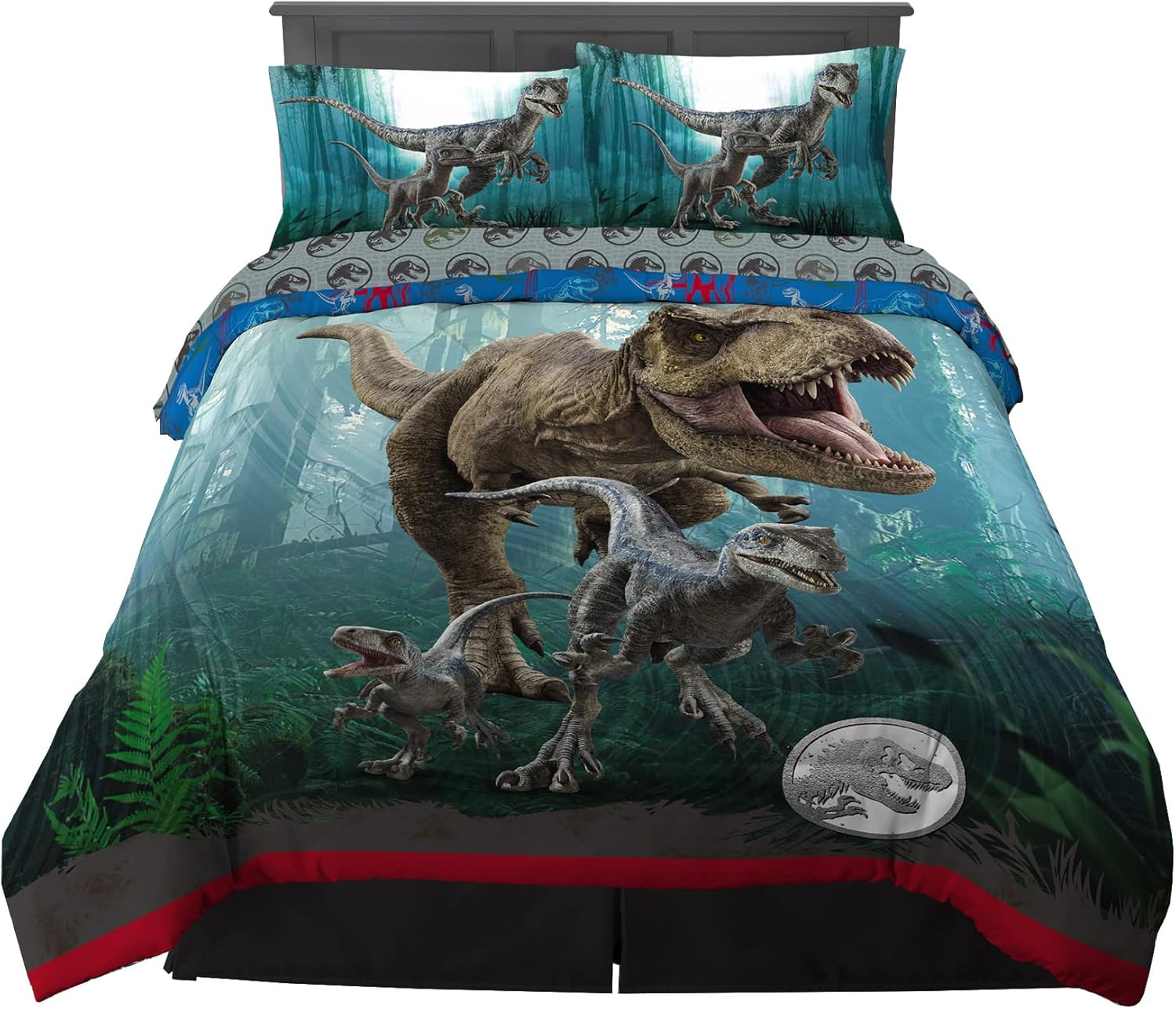 Jurassic World Dominion Kids Bedding Set - Super Soft Comforter