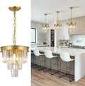 Crystal Pendant Light for Kitchen Island - Modern Mini Chandelier