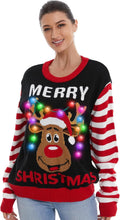 Light Up Women Knitted Christmas Sweater - Festive LED Holiday Top
