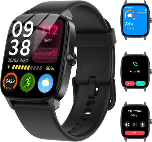 Smart Watches for Women Men with Bluetooth Call & AI Voice Features