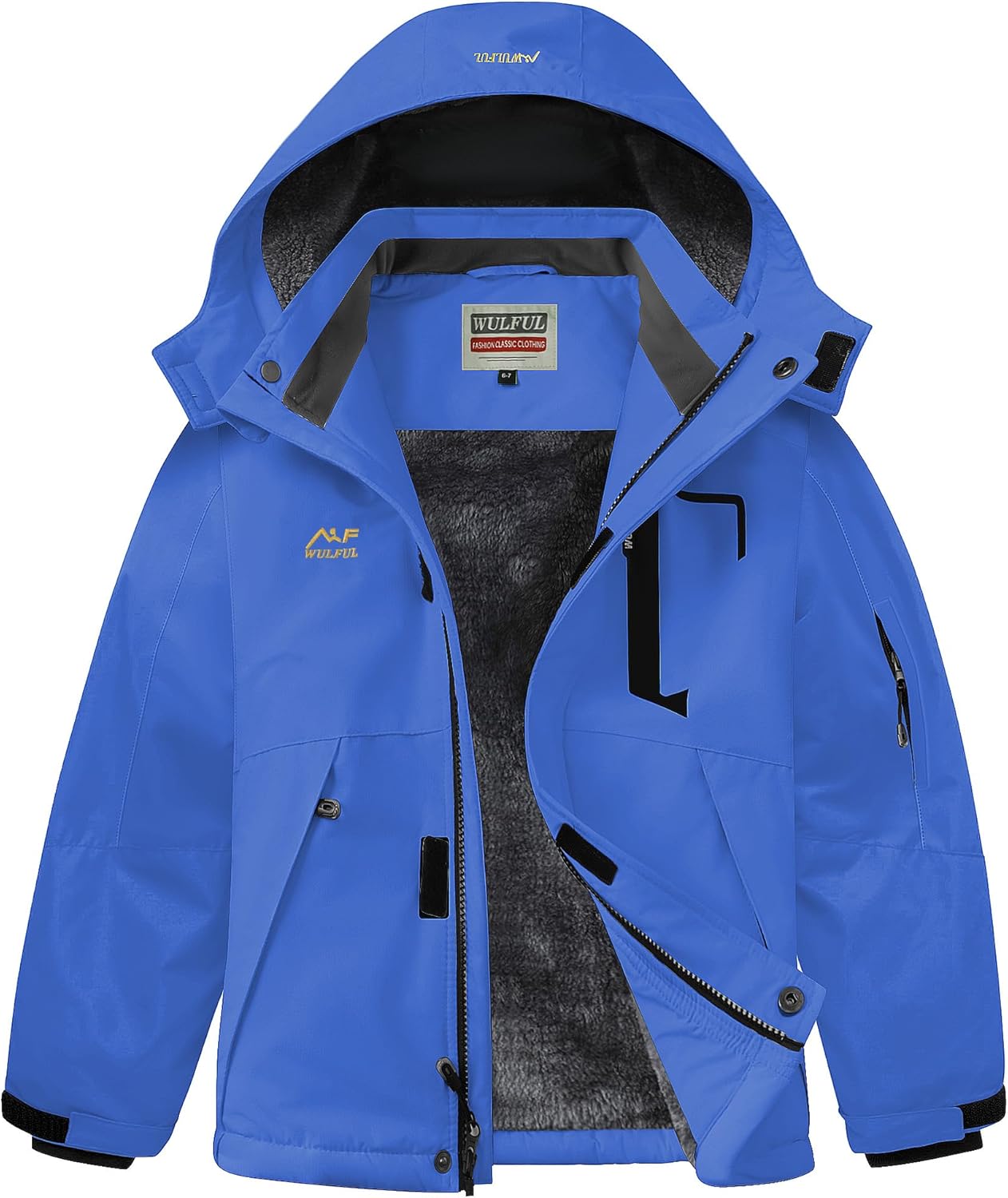 WULFUL Boys Winter Waterproof Ski Coat for Outdoor Adventures
