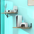 Small Mini Projector Mount Wall Shelf - Oak Floating Projector Holder