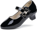 Dufannie Girls Dress Shoes Low Heel Mary Jane Flats - Comfortable