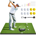 Dual-Turf Golf Mat Set: Practice Anywhere!