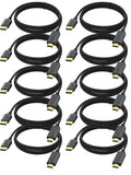 4K DisplayPort to HDMI Cable 10-Pack 10 ft - Reliable 4K Signal