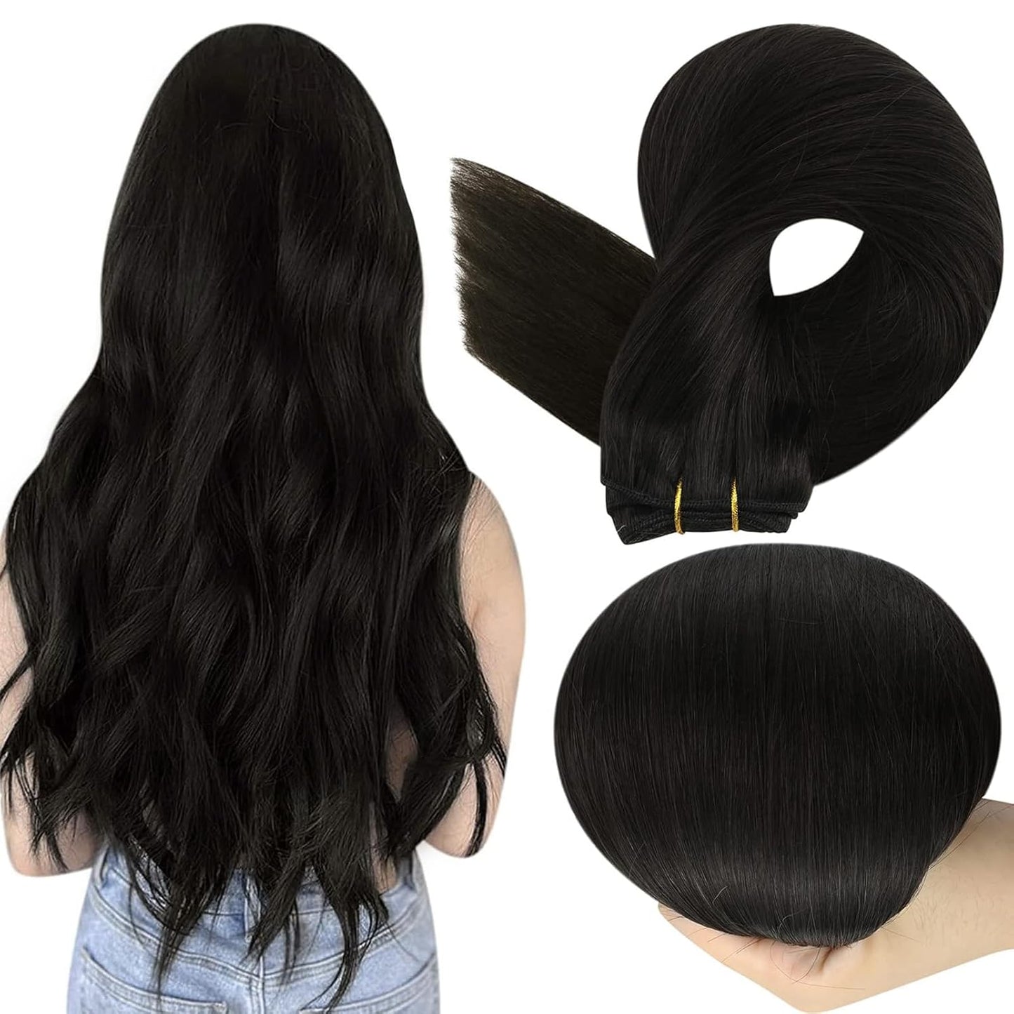 Full Shine Sew In Hair Extensions for Natural Black Hair