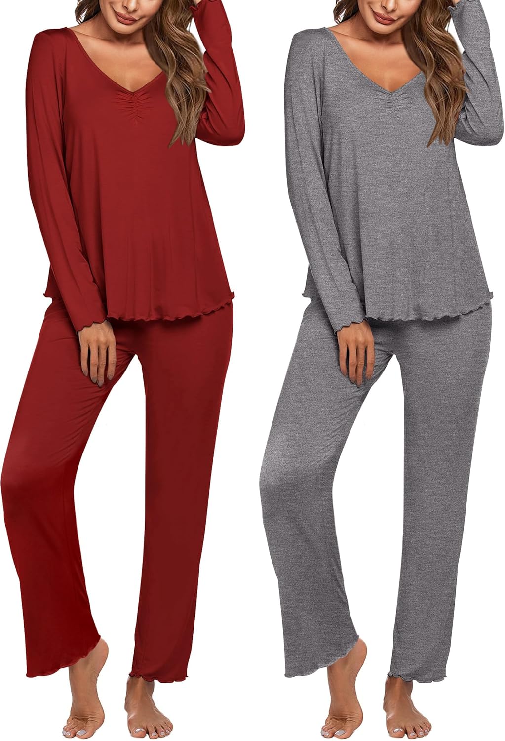 Ekouaer Womens 2 Pack Pajama Set for Ultimate Comfort and Style