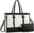 LOVEVOOK Women's Canvas Laptop Tote for Work and Travel