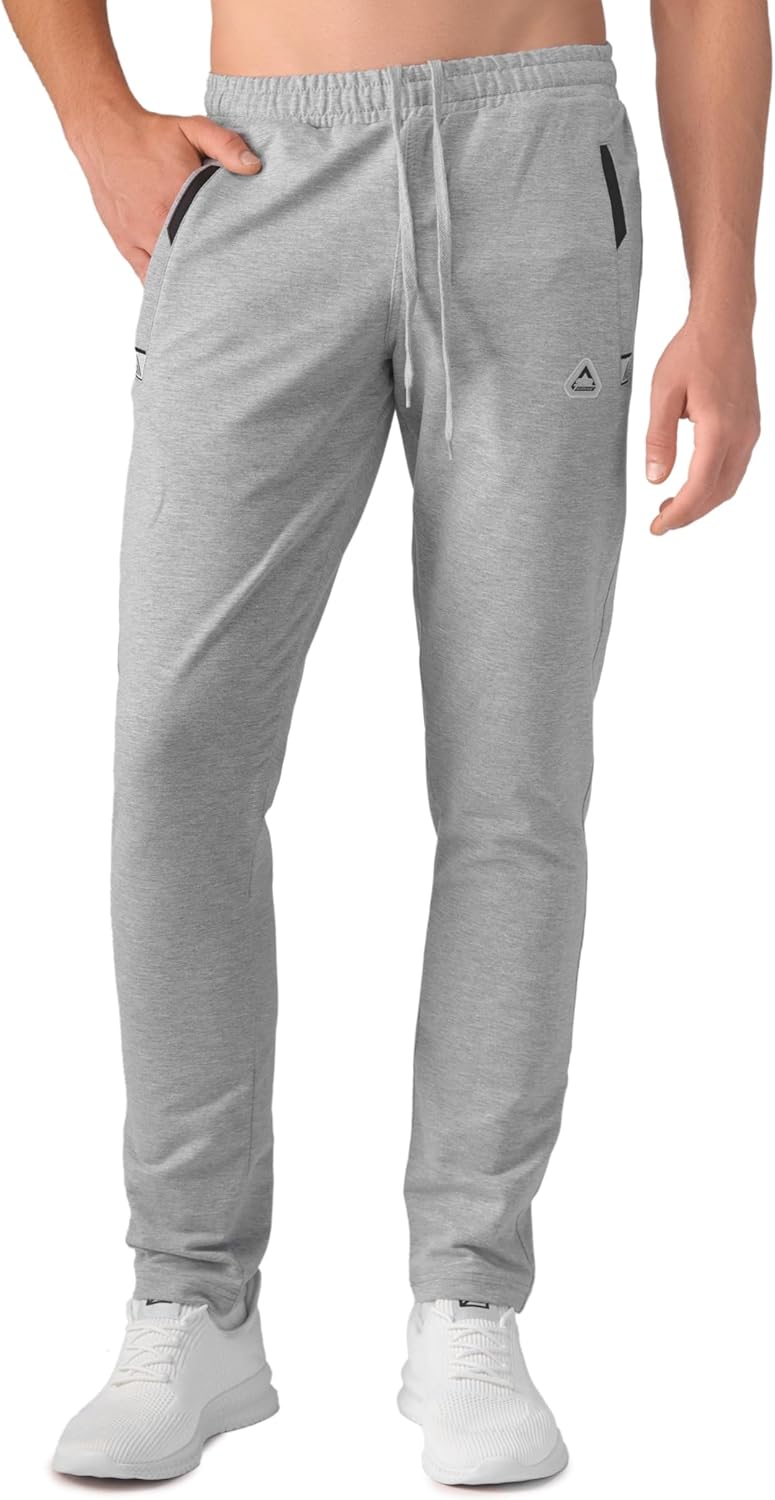 Men's Sweatpants for Tall Men with Zipper Pockets - Luxury Fit