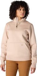 Carhartt Women's Relaxed Fit Midweight Quarter-Zip Mock-Neck