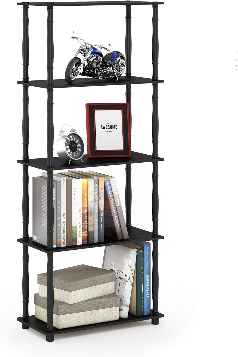 Furinno Turn-N-Tube 5-Tier Multipurpose Shelf for Any Room