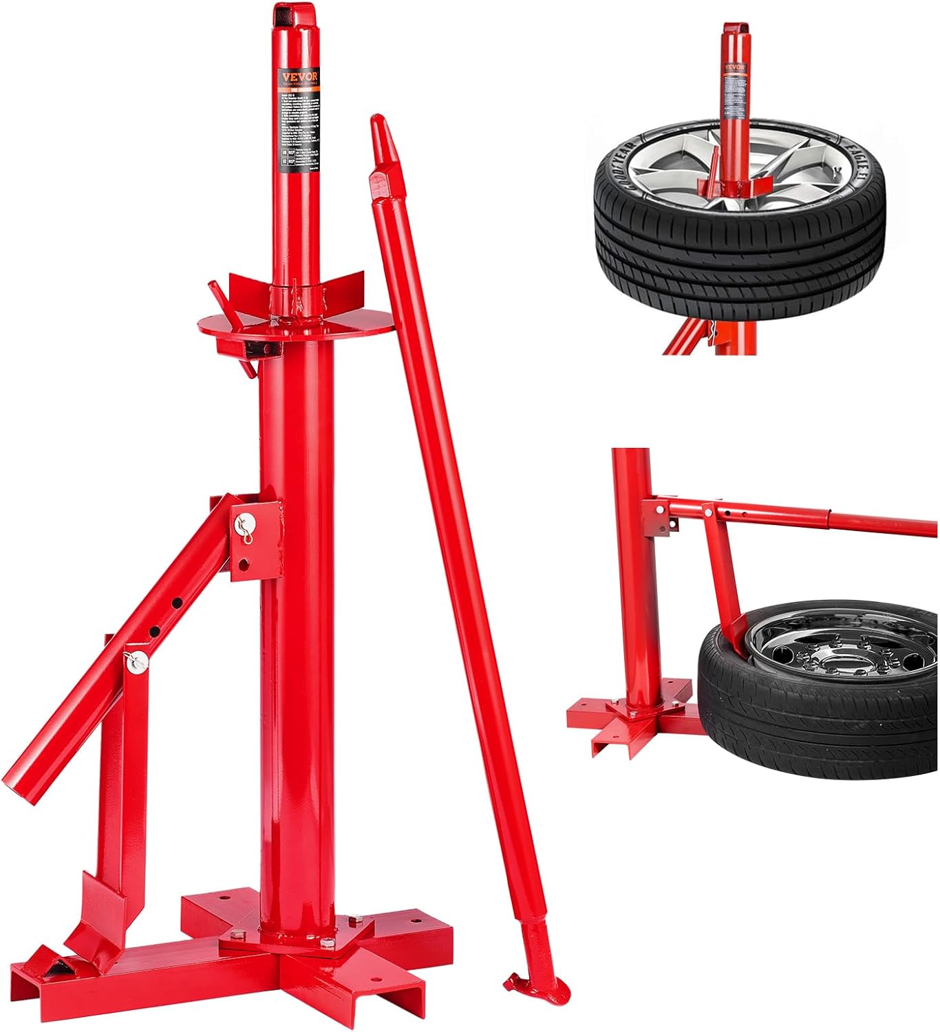 VEVOR Manual Tire Changer for 8in-16in Tires - Portable Tool