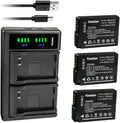Kastar 3-Pack Battery and LTD2 USB Charger Replacement for Panasonic