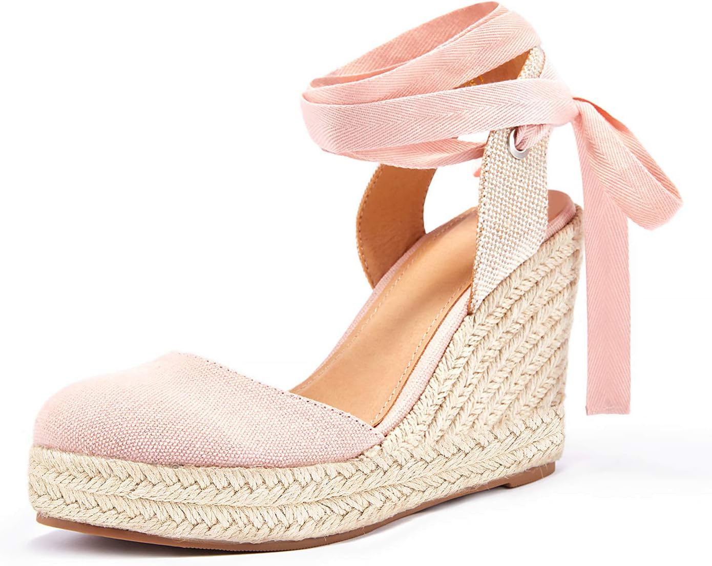FISACE Womens Summer Espadrille Heel Platform Wedge Sandals