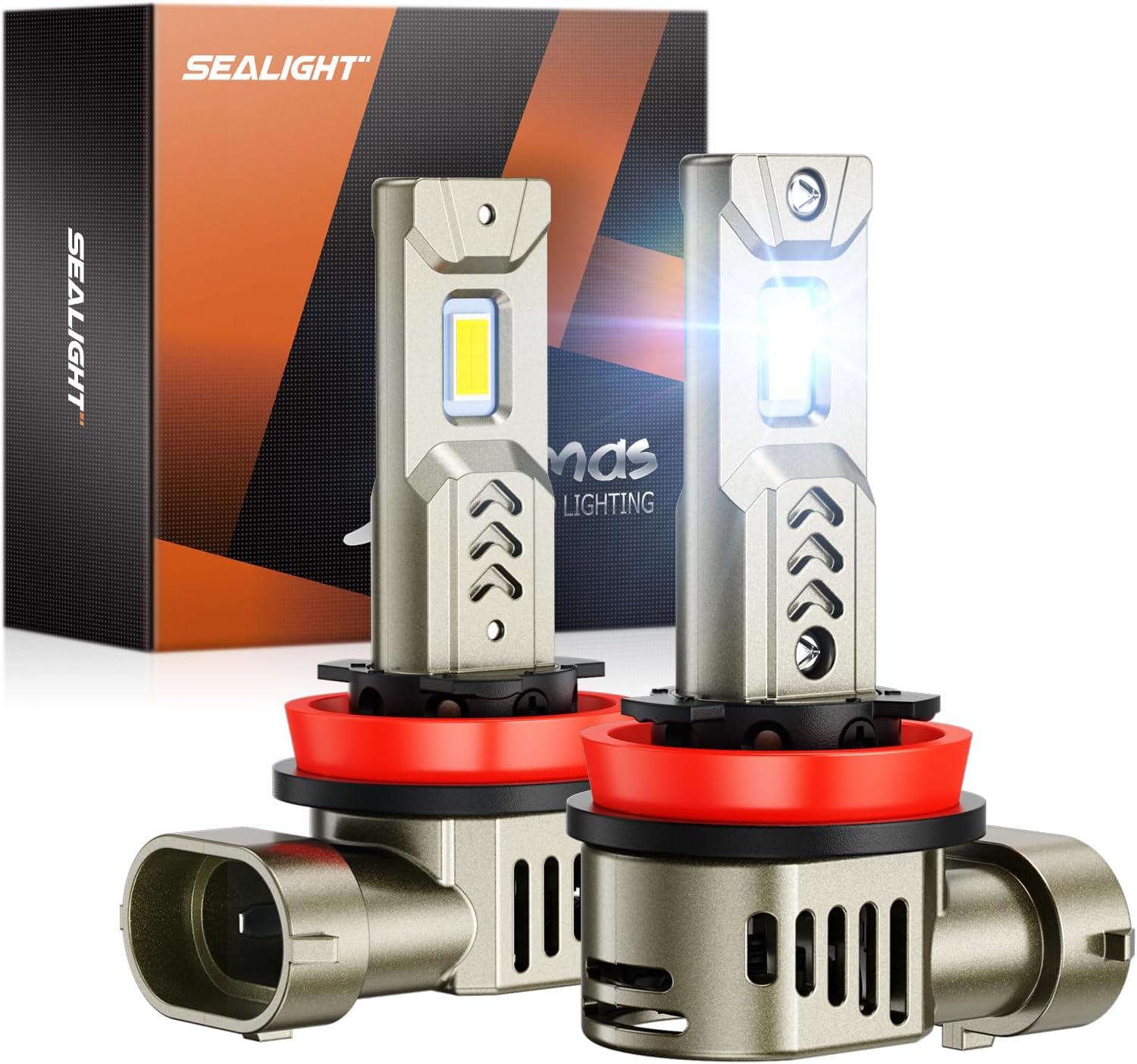 SEALIGHT H11 Bulbs - 45000LM Super Bright LED Fog Lights