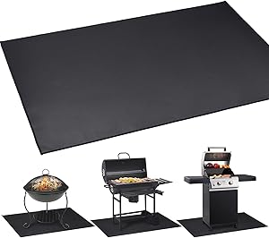 Large Under Grill Mat 60in x 42in for Charcoal and Gas Grills