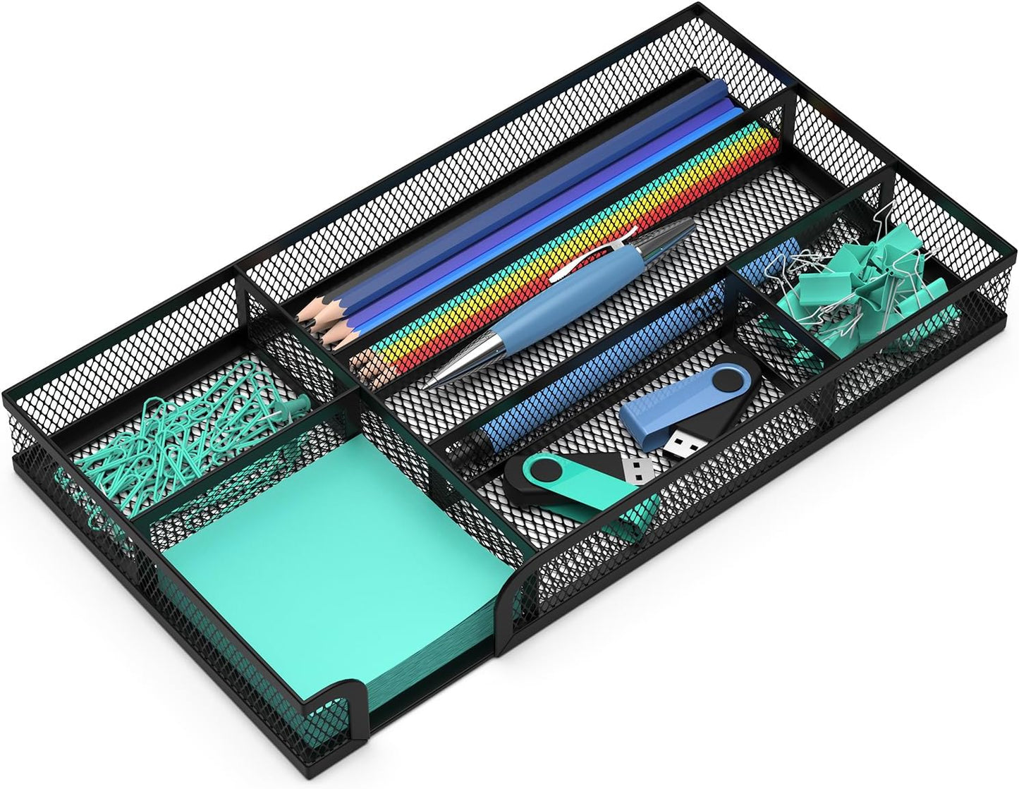 Metal Mesh Desk Drawer Organizer - Declutter in Style!
