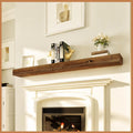Avana Fireplace Mantel 72 in Floating Wood Shelf - Rustic Elegance