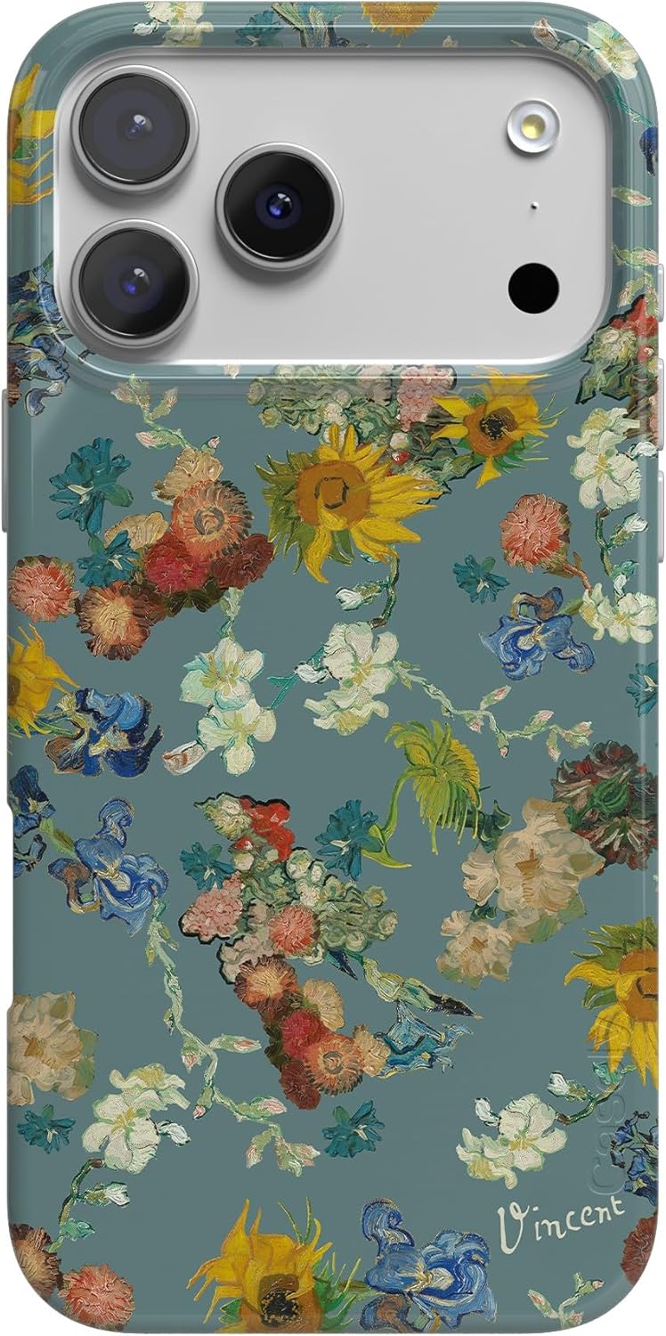 Casely iPhone 17 Pro Case with Vincent's Flowers Design