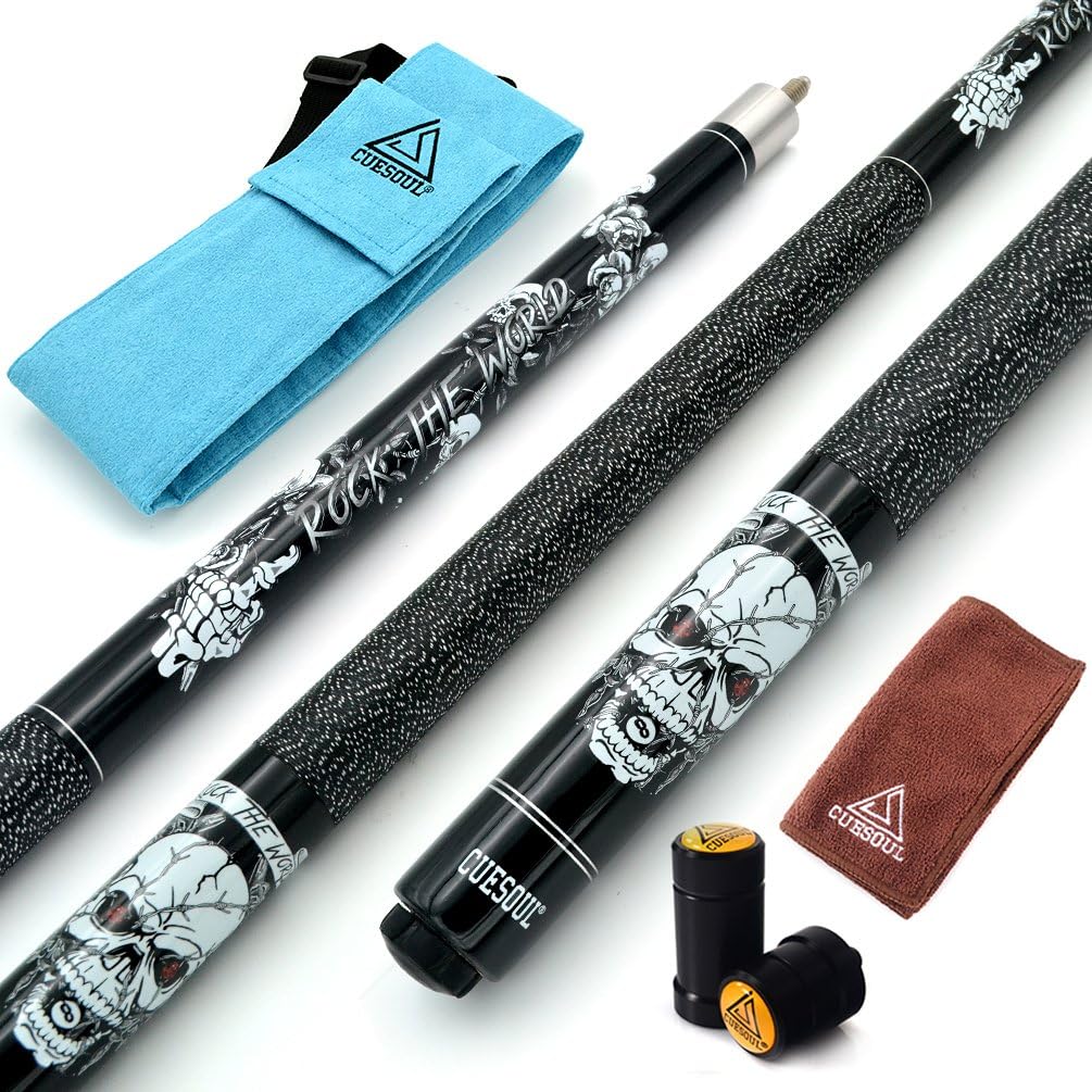 CUESOUL 58 inch Pool Cue Stick Kit for Ultimate Game Play