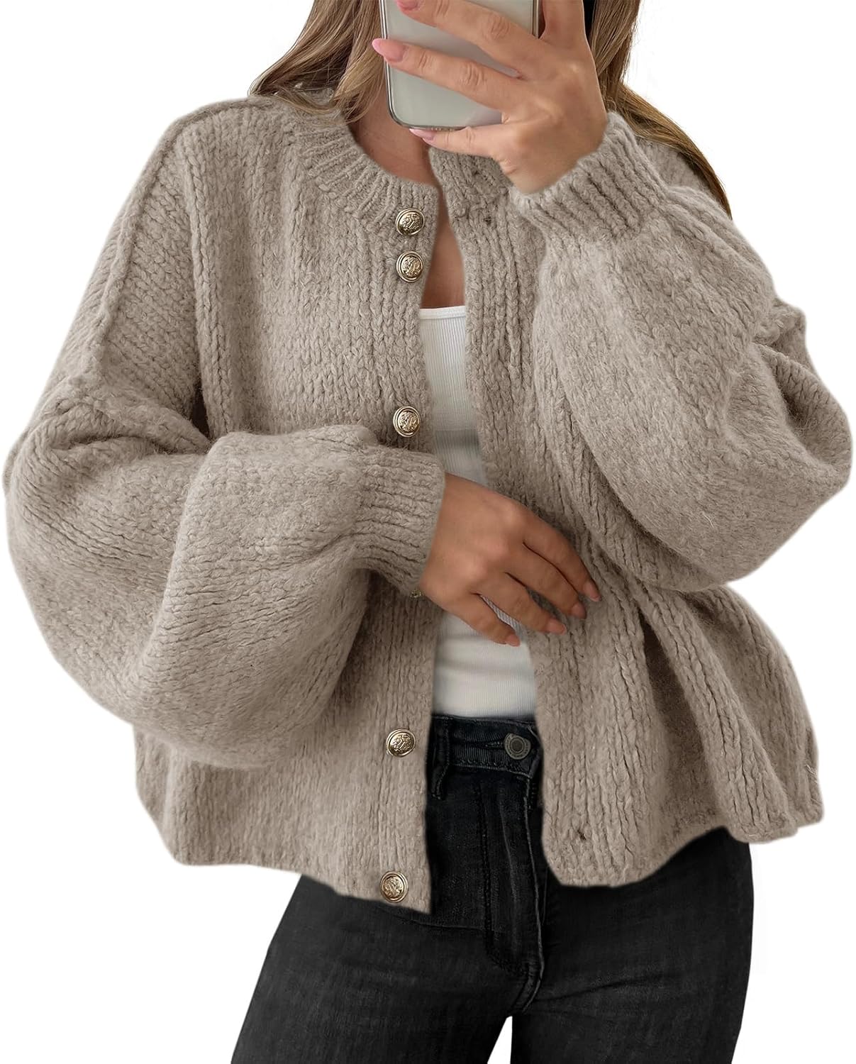 Oversized Cardigans for Women - Cozy Button Up Fall Sweater