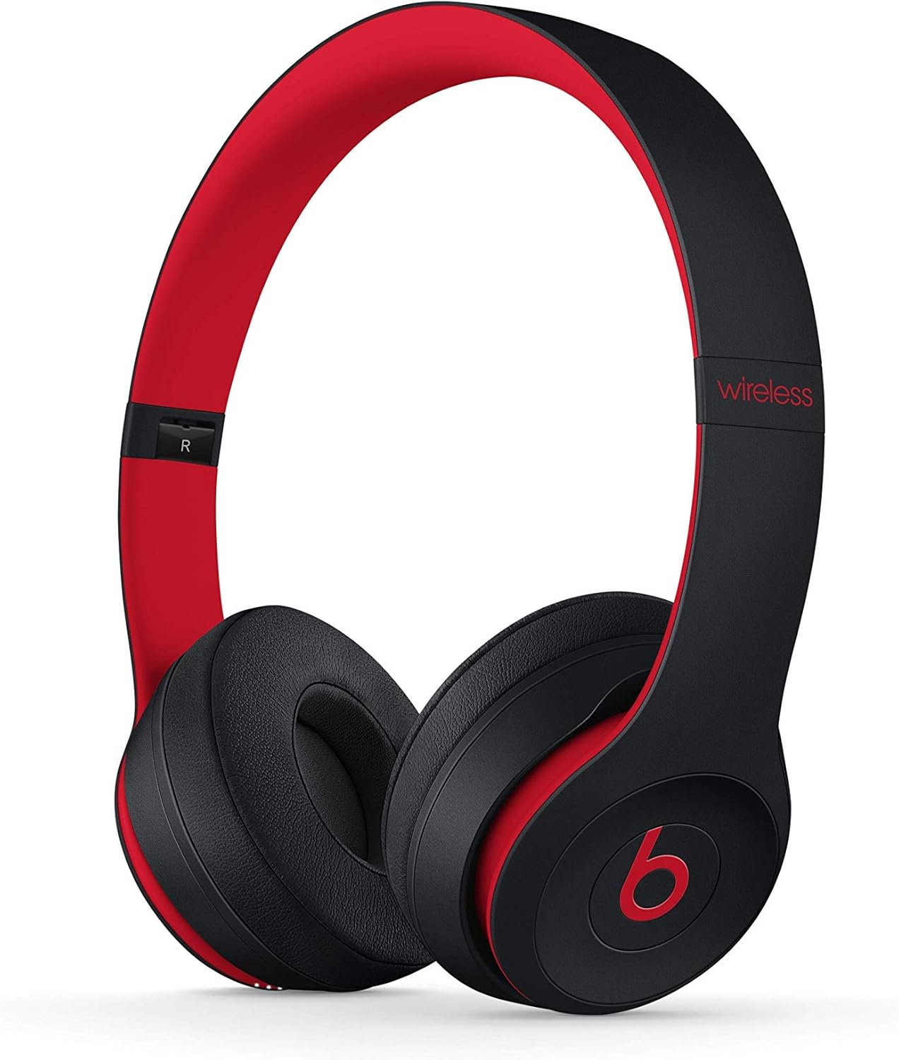 Beats Solo3 Wireless Headphones - Defiant Black-Red Renewed