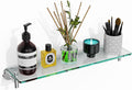 Glass Shelves for Bathroom 20in Chrome Polished Floating Shelf