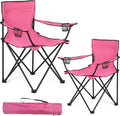 2 Pack Camping Chairs - Lightweight Supportive Chairs for Adults