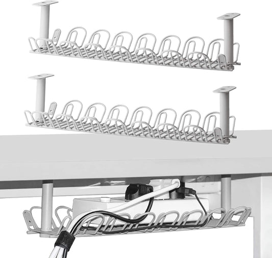 Baskiss Cable Management Tray: Tidy Wires Under Desk