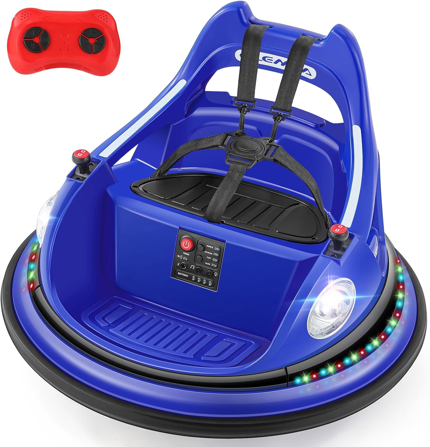 ELEMARA Ride on Bumper Car for Toddlers with Remote Control