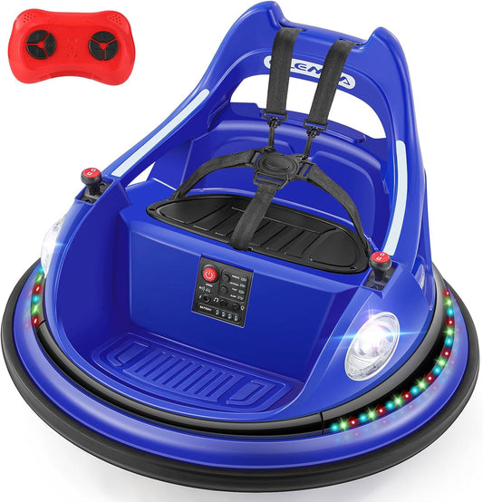 ELEMARA Ride on Bumper Car for Toddlers with Remote Control