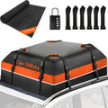 Waterproof 15ft Cargo Rooftop Carrier: Anti-Tear 840D, Gray Reflective Strap, Anti-Slip Mat
