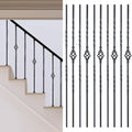 10 Pack Staircase Balusters 1/2 in x 43.8 in - Hollow Single Basket