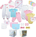 Luvable Friends Unisex Baby Layette Gift Cube - Complete 24-Piece Set