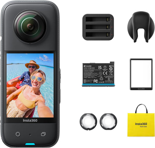 Insta360 X3 Action Bundle - Waterproof 360 Action Camera
