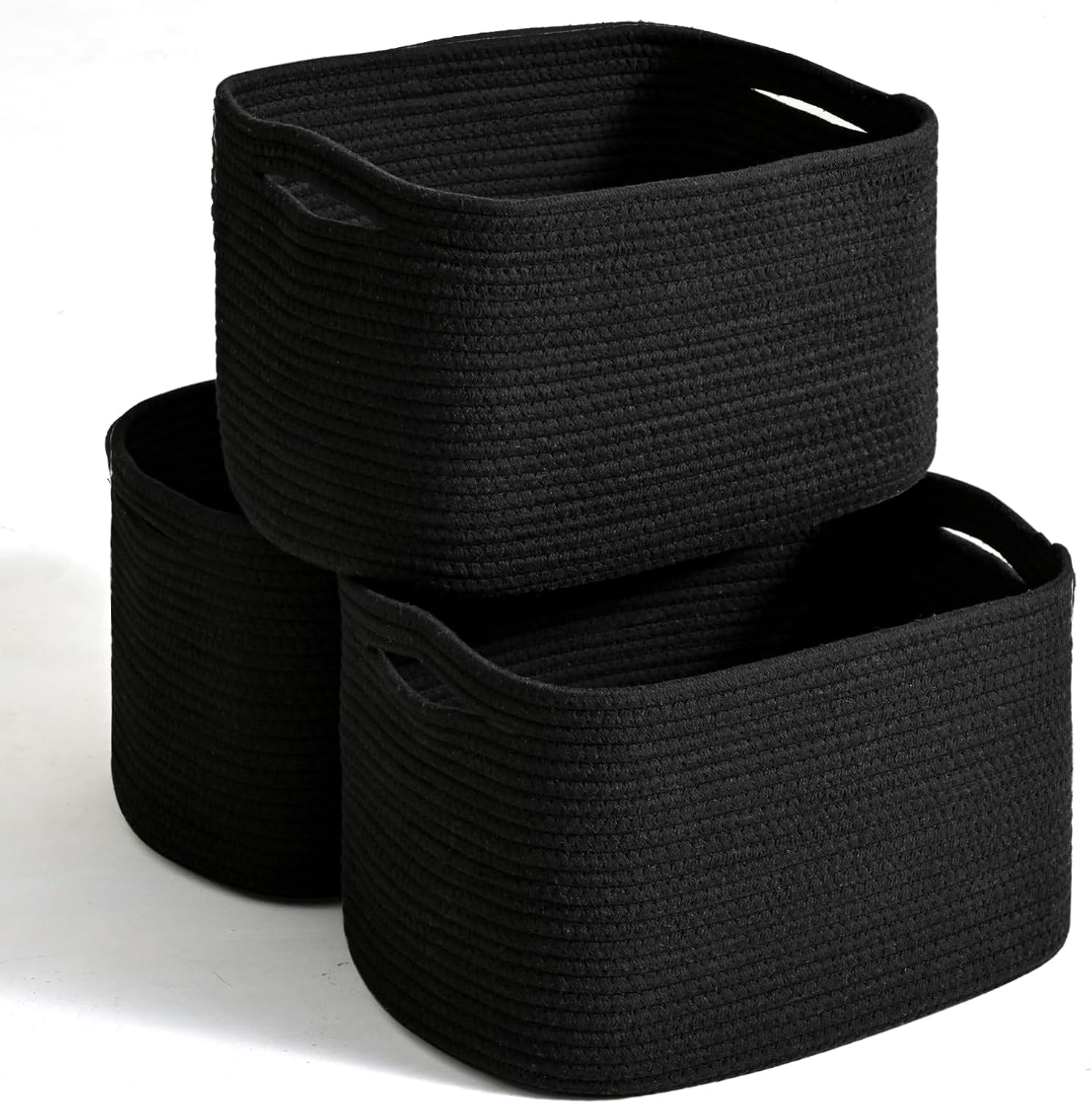 Woven Cotton Rope Storage Baskets for Organizing Your Home