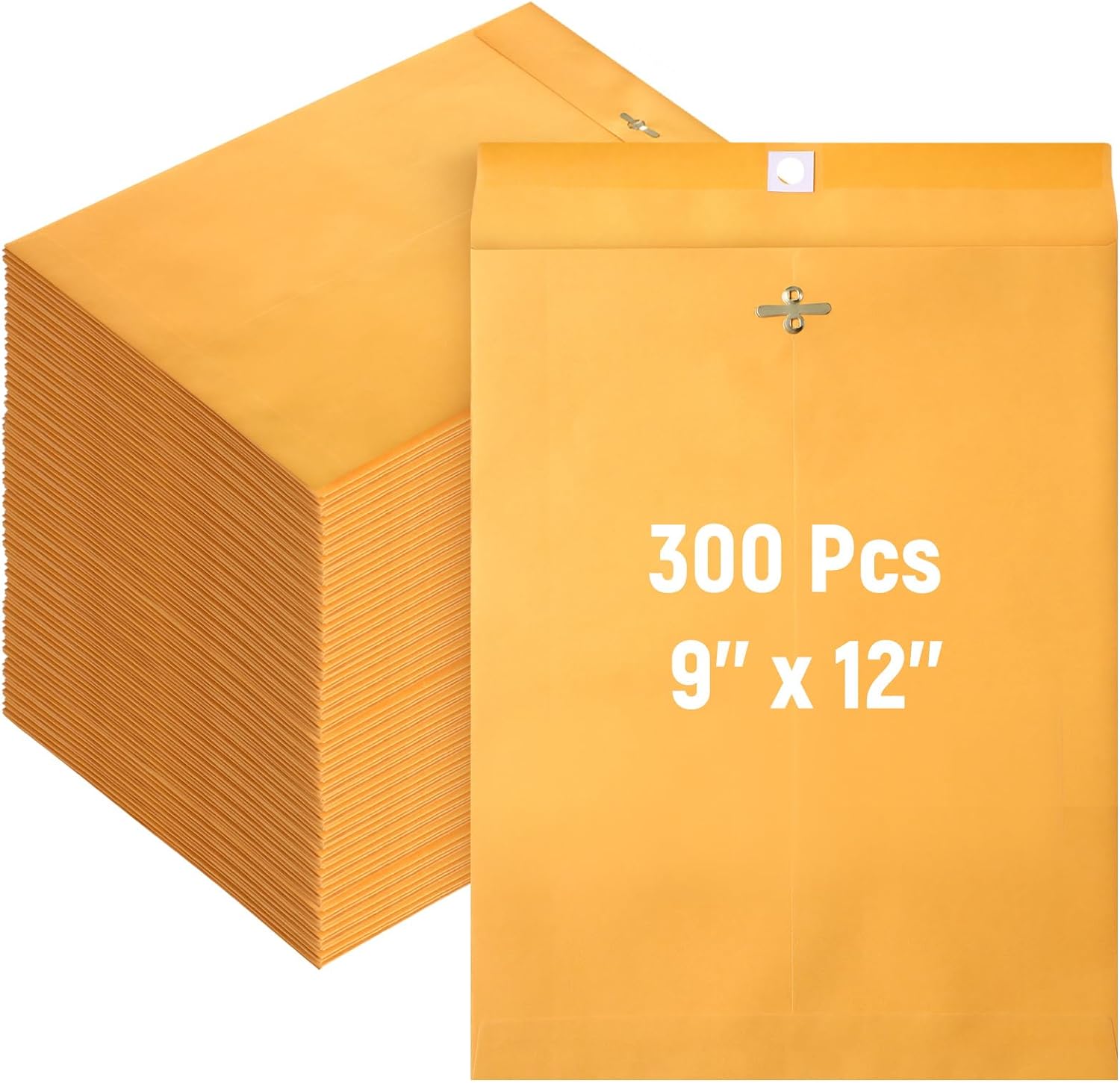 Ctosree 300 Pcs Manilla Envelopes Clasp Closure for Mailing