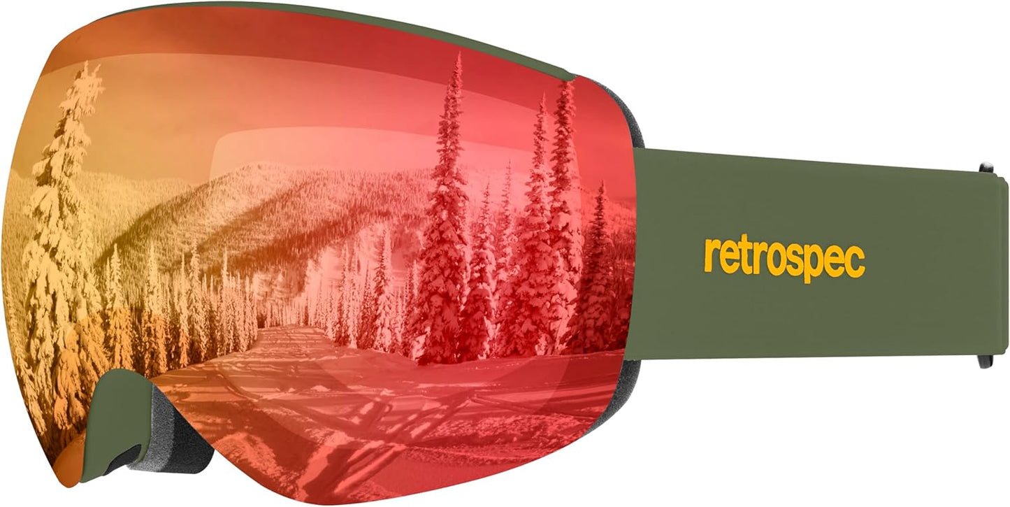 Retrospec Anti-Fog Snow Goggles - Clear Vision