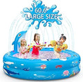 G-TING Inflatable Swimming Pool 2-in-1 Kids Pool with Sprinkler