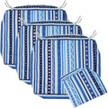 Outdoor Cushion Slipcovers 4 Pack 20 x 18 x 4 in - Waterproof Patio