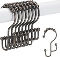 Shower Curtain Rings Stainless Steel Bronze - Smooth Sliding Shower