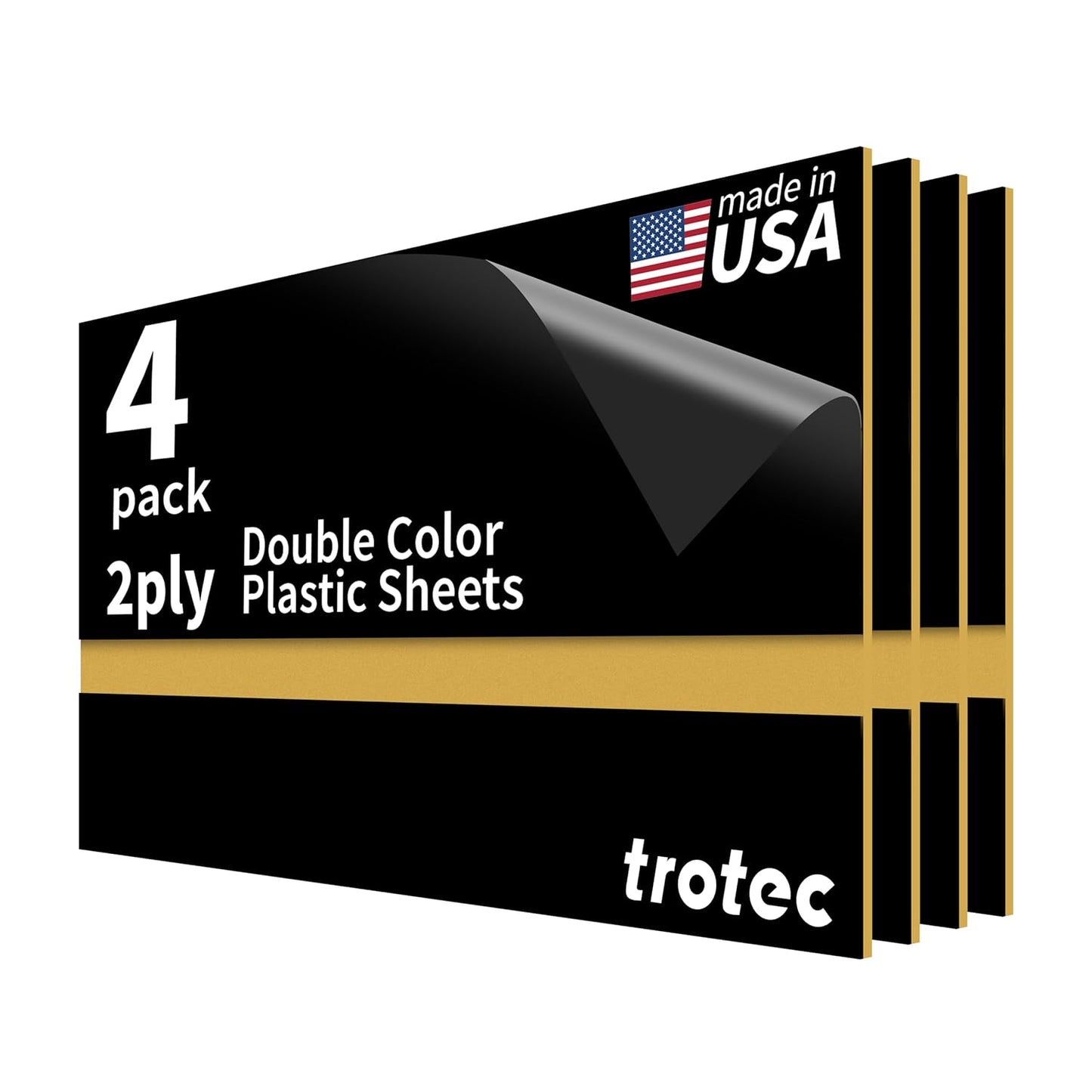 Trotec TroLase Laser Engraving Double Color Plastic Sheet