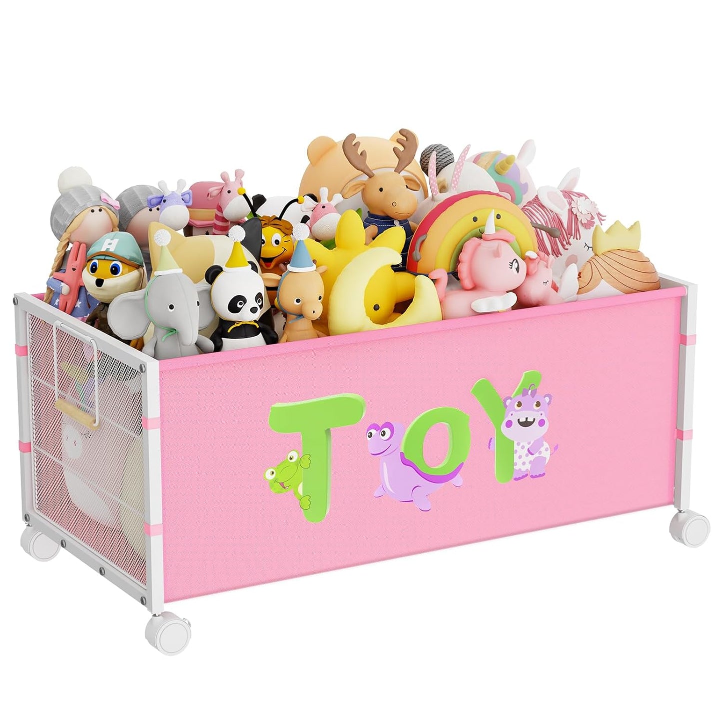 Large Toy Box with Wheels for Kids - Perfect Storage Solution