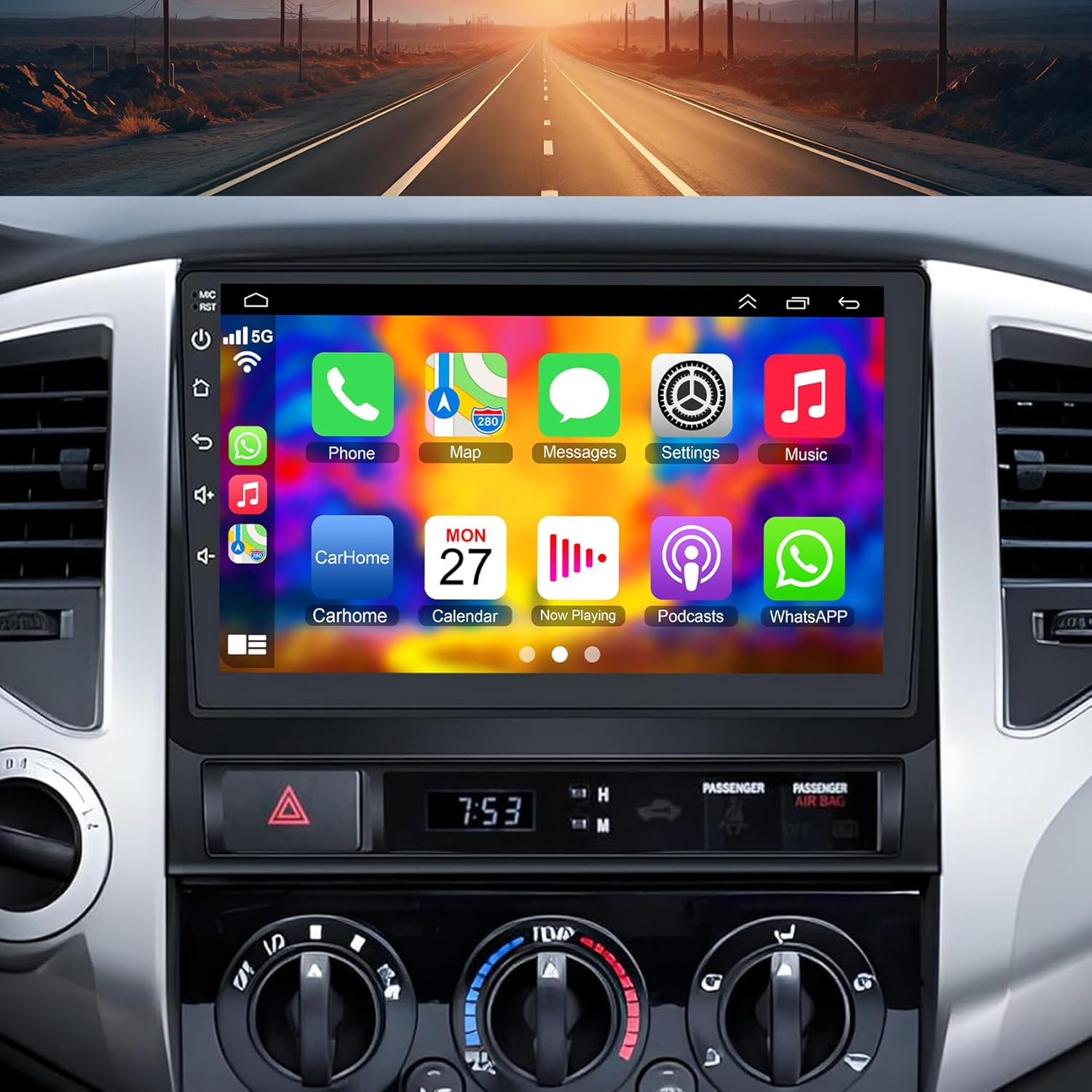 9 Android Car Radio Toyota Tacoma - Carplay, GPS, Bluetooth