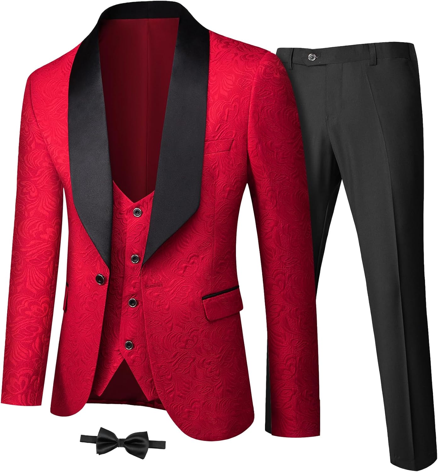 YND Men's 3 Piece Luxury Tuxedo Set for Stylish Occasions