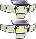 3000LM Solar Lights Outdoor 6-Head Flood Light - Super Bright Security