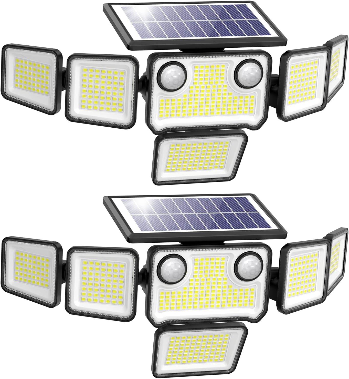 3000LM Solar Lights Outdoor with Dual Motion Sensors for Security