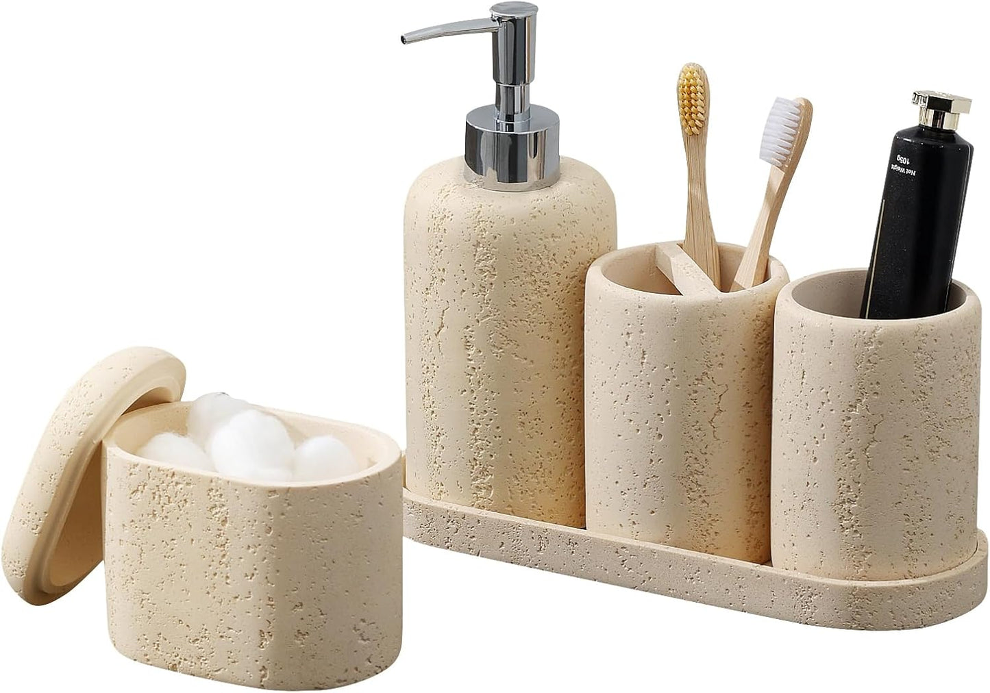 Modern 5PCS Bathroom Accessories Set for Stylish Organization