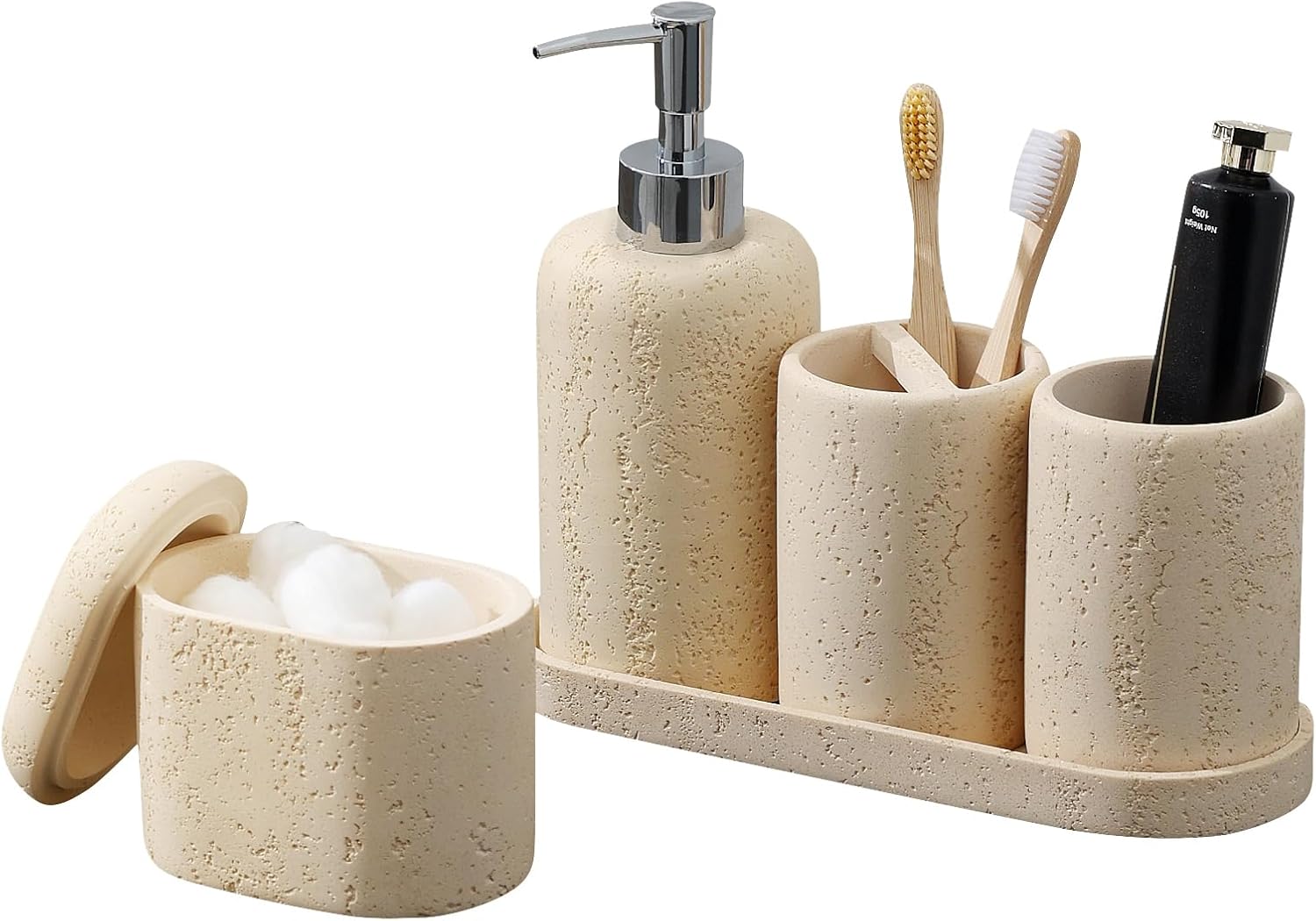 Modern 5PCS Bathroom Accessories Set for Stylish Organization